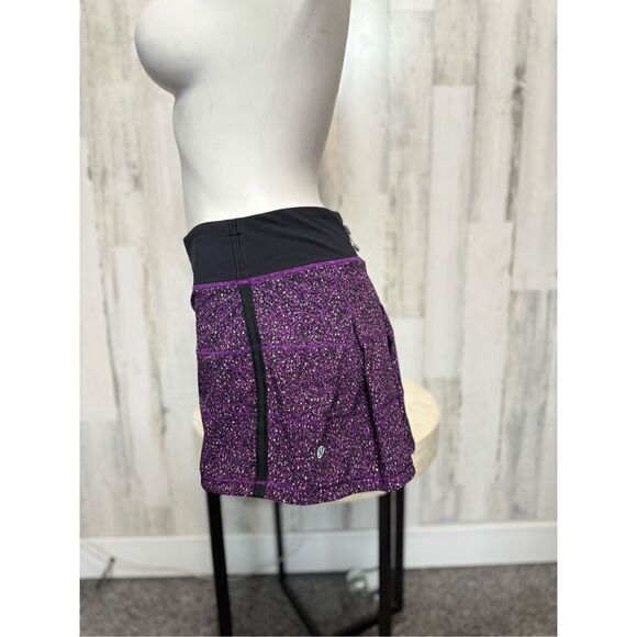 LULULEMON PACE RIVAL SKIRT 2 SIZE-6  Flashback Static Powdered Rose Tender Viole - Picture 11 of 15